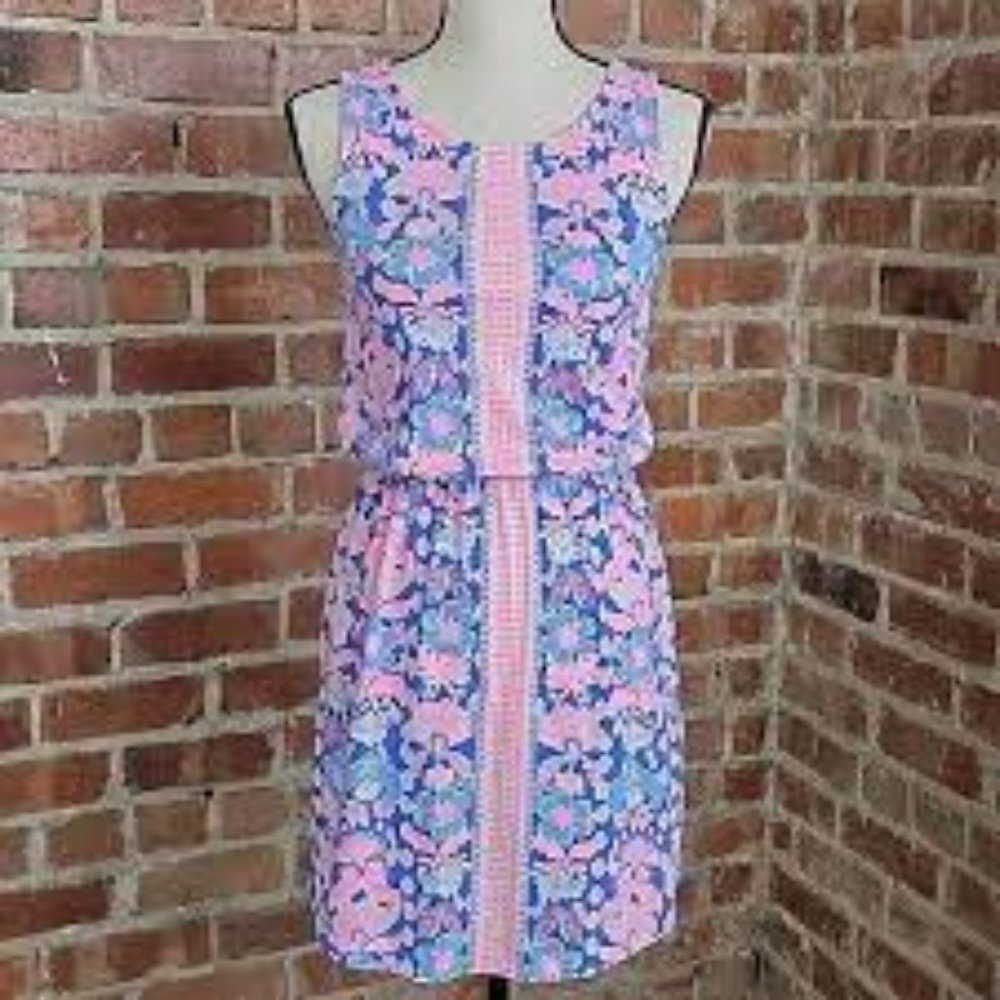 LILLY PULITZER WINDWARD DRESS IRIS BLUE WERK IT MARLOW SIZE XL EUC - Picture 3 of 8